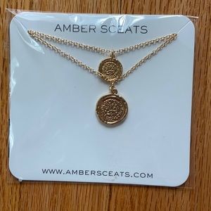 Amber Sceats double coin necklace